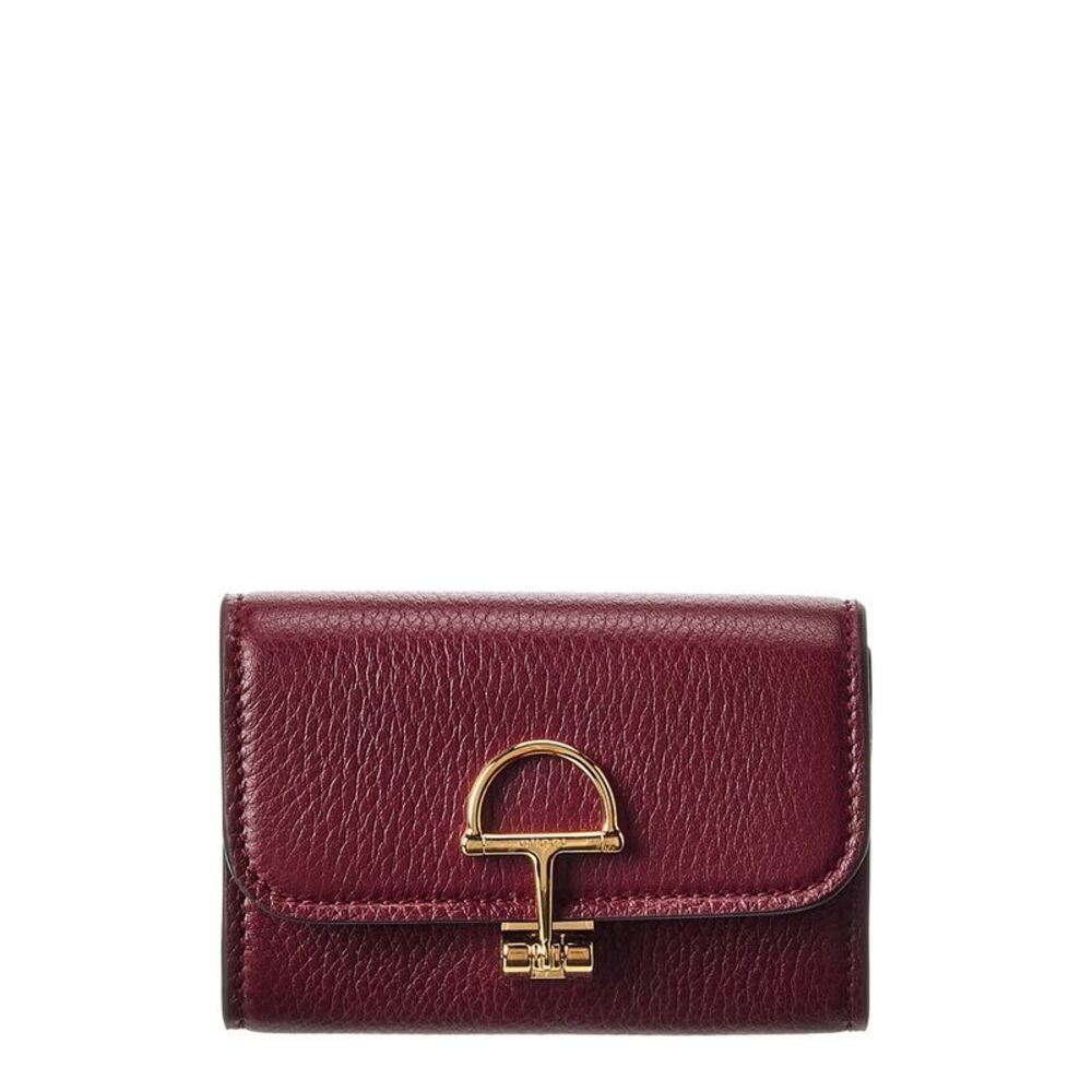 Gucci Softbit Leather Card Case, Red